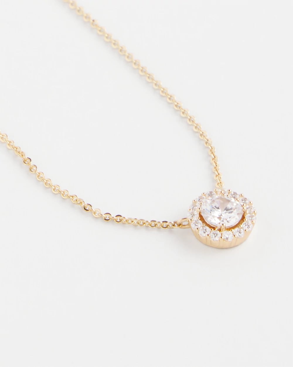 Chico's Jewelry Gold Tone Drop Stone Necklace
