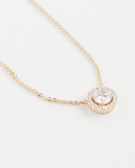 Chico's Jewelry Gold Tone Drop Stone Necklace