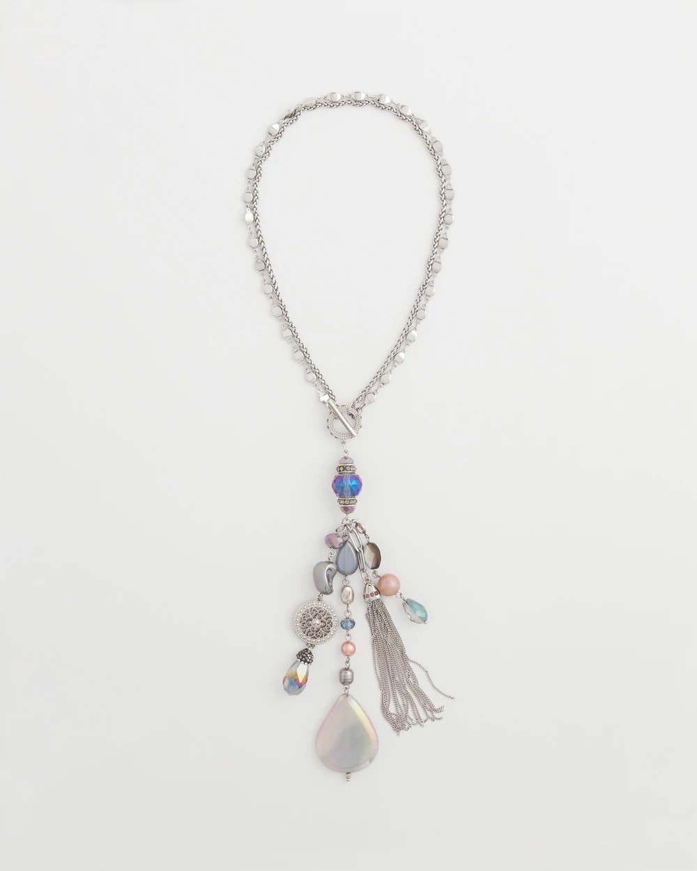 Chico's Jewelry Stone & Shell ​​Twice As Nice Pendant