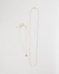 Chico's Jewelry Convertible Faux Pearl Necklace