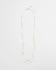 Chico's Jewelry Pink Double-Strand Necklace