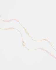 Chico's Jewelry Pink Double-Strand Necklace