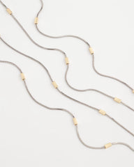 Chico's Jewelry Mixed Metal Double Strand Necklace