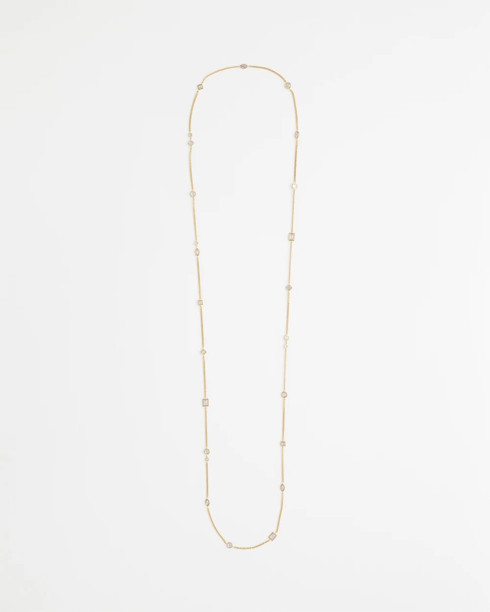 Chico's Jewelry Fine Crystal Long Chain Necklace