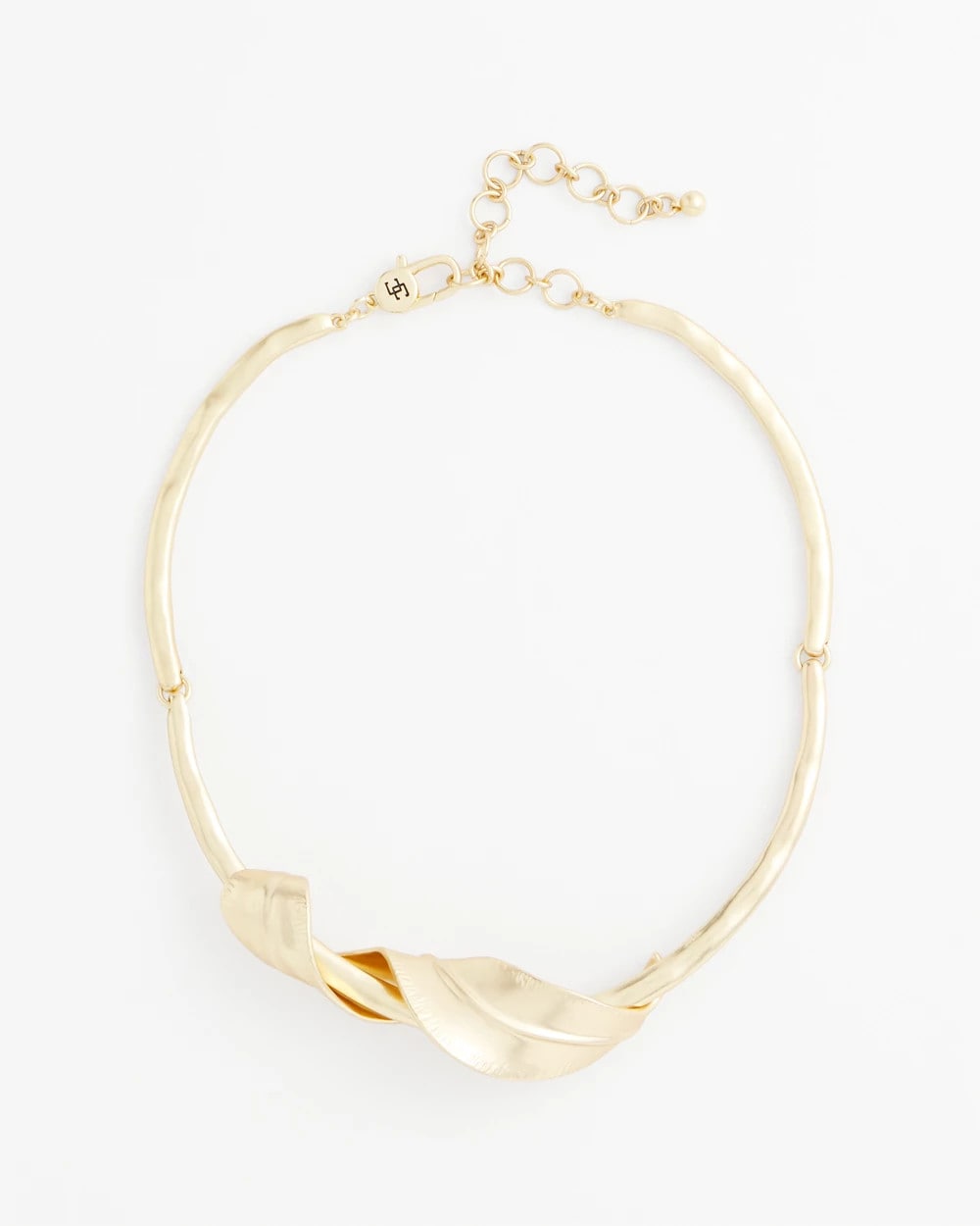 Chico's Jewelry Golden Leafy Collar Necklace
