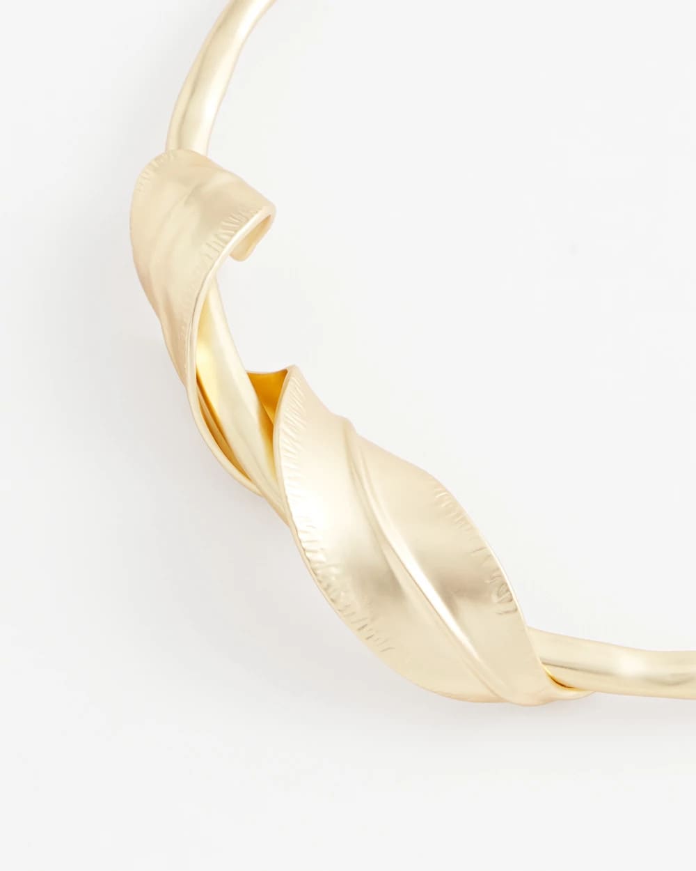 Chico's Jewelry Golden Leafy Collar Necklace