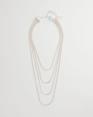Chico's Jewelry Multi-Layer Snake Chain Necklace