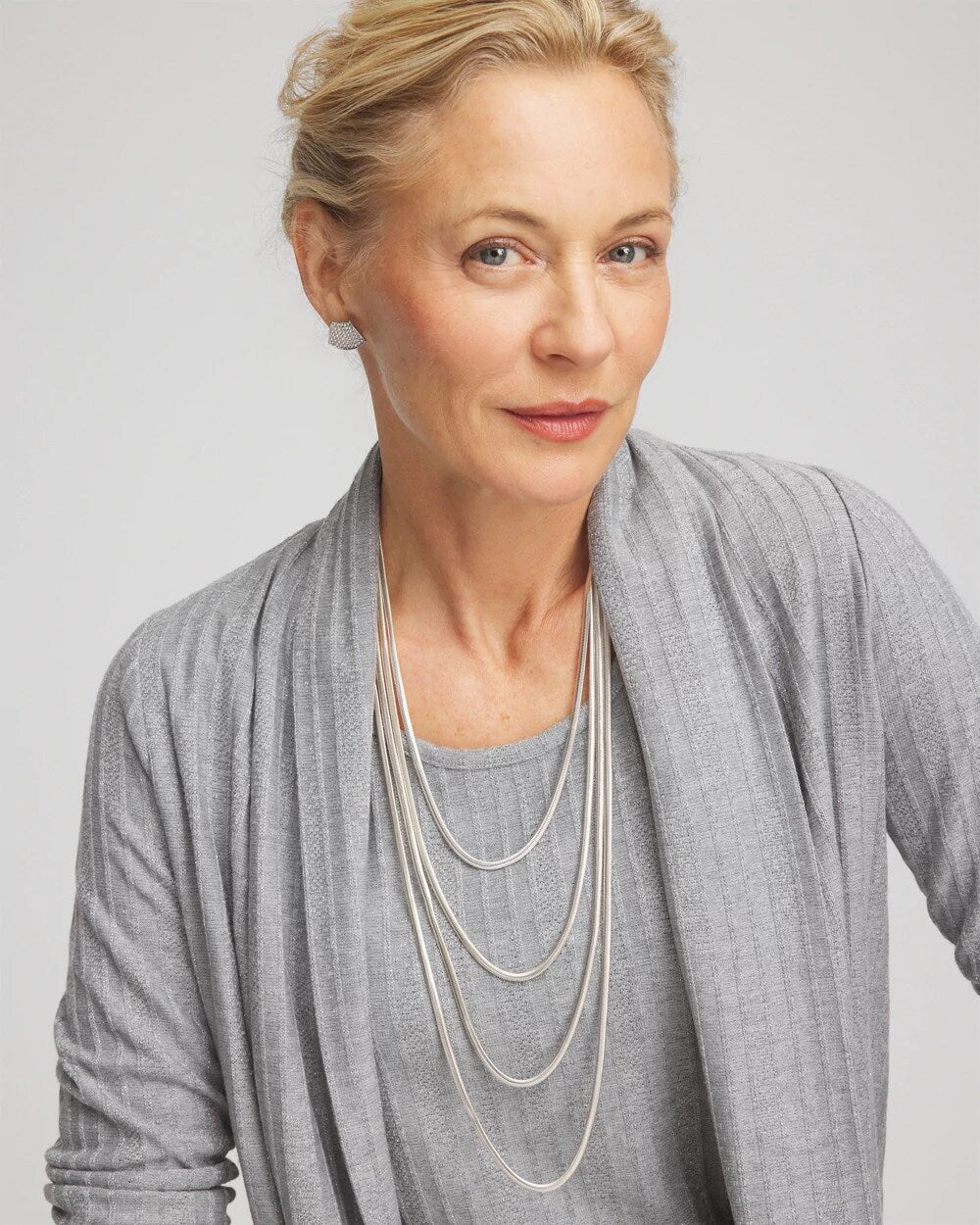 Chico's Jewelry Multi-Layer Snake Chain Necklace