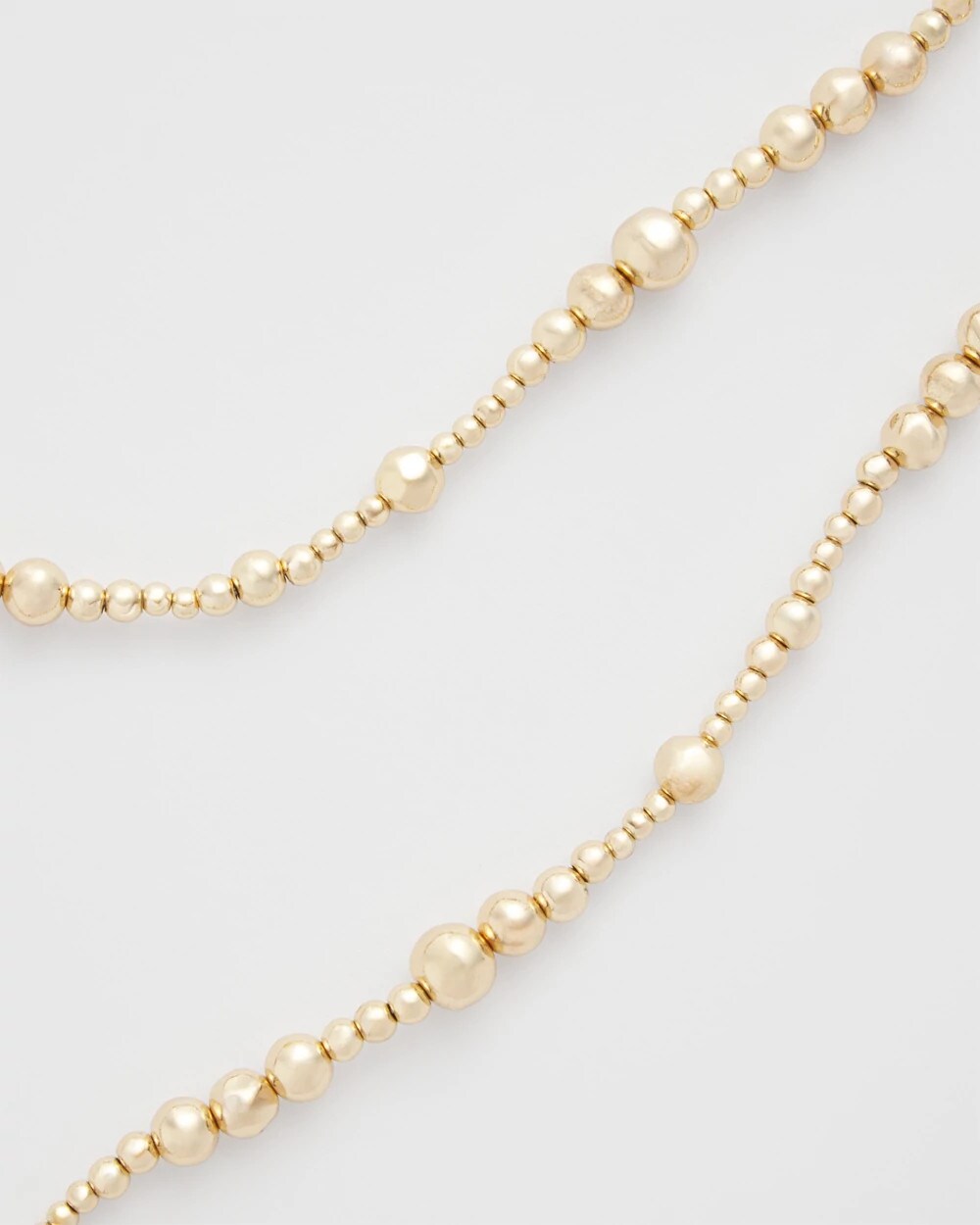 Chico's Jewelry Goldtone Long Beaded Necklace