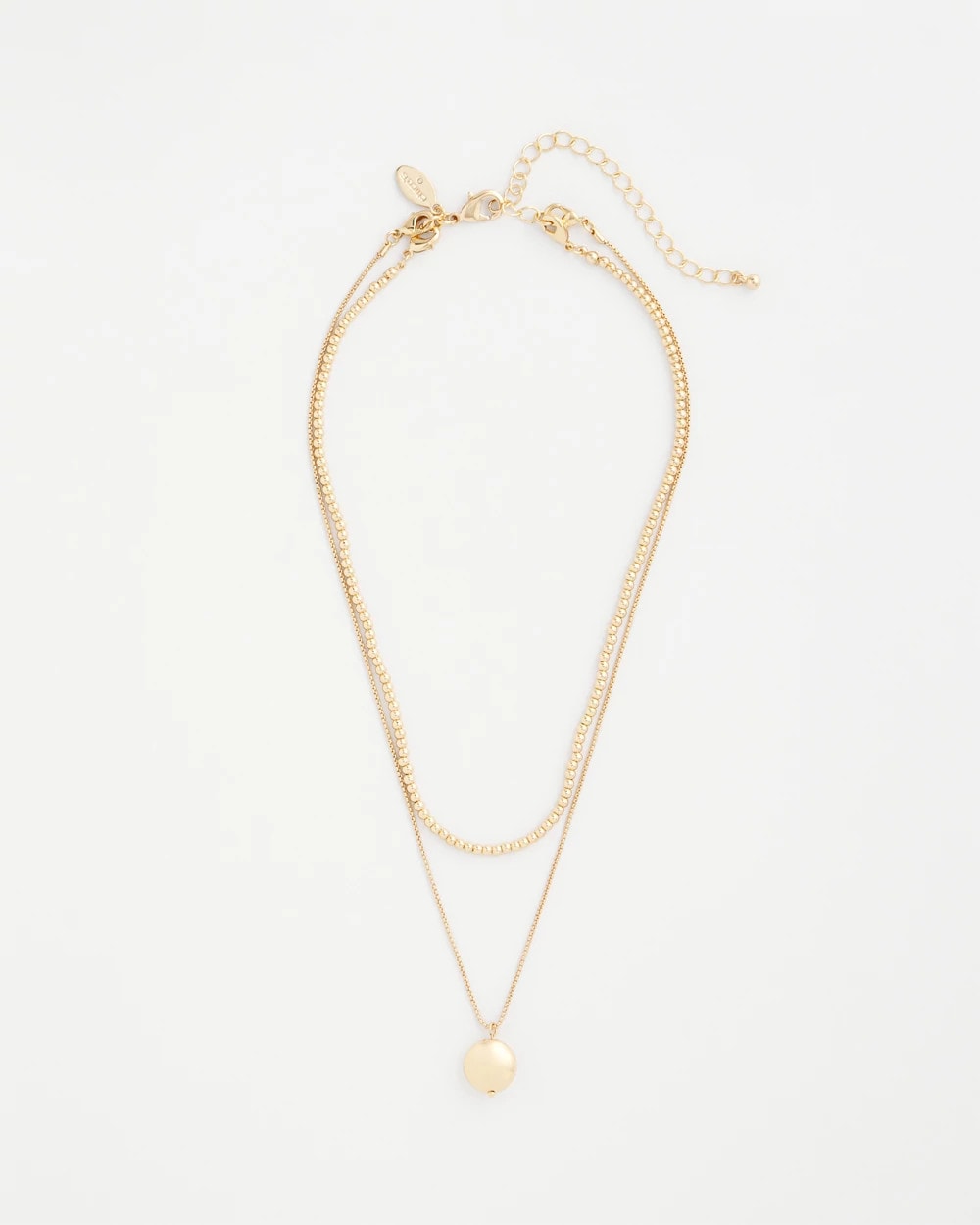 Chico's Jewelry Goldtone Convertible Pendant Necklace