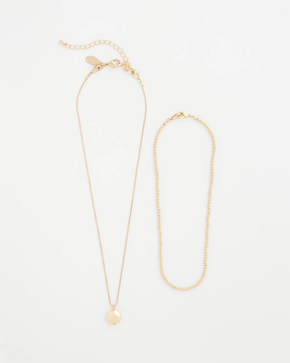 Chico's Jewelry Goldtone Convertible Pendant Necklace