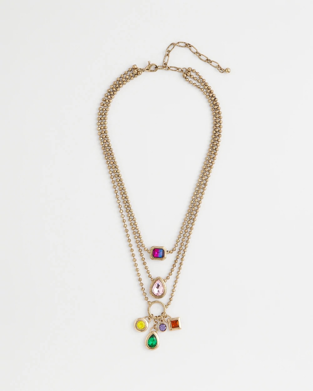 Chico's Jewelry Multi-Strand Gem Necklace