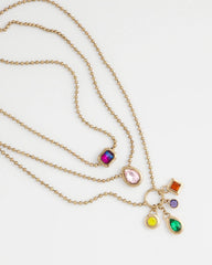 Chico's Jewelry Multi-Strand Gem Necklace