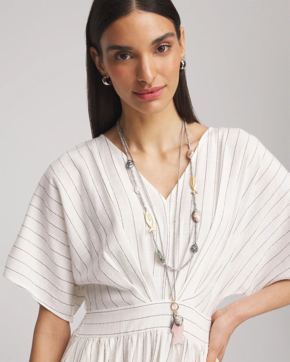 Chico's Jewelry Chico's Originals White Jade Ocean Necklace