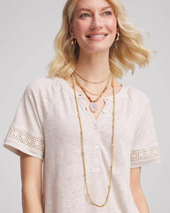 Chico's Jewelry Convertible Agate Pendant Necklace