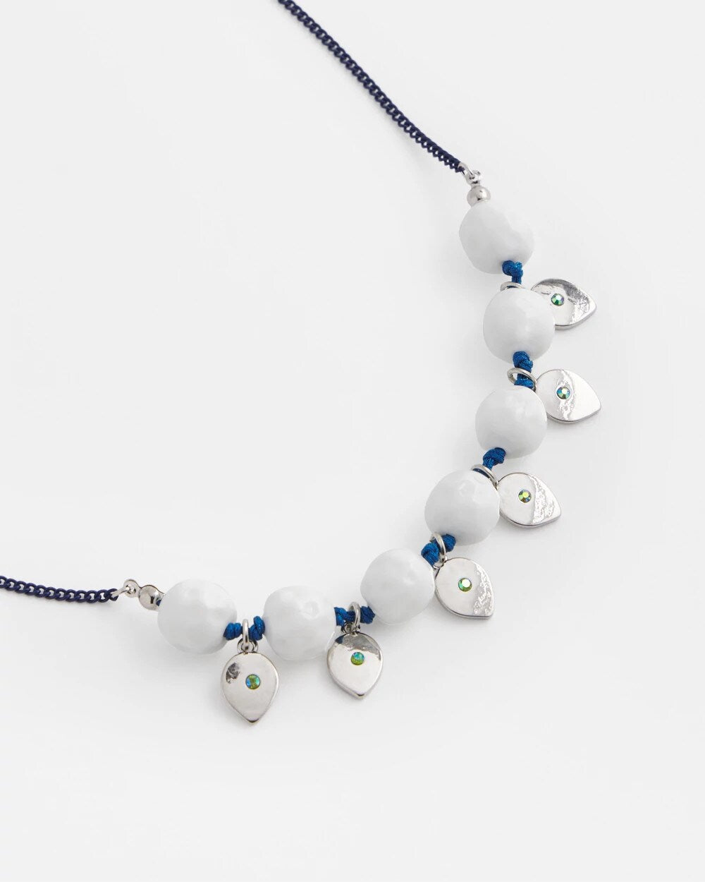 Chico's Jewelry Convertible White Stone Necklace