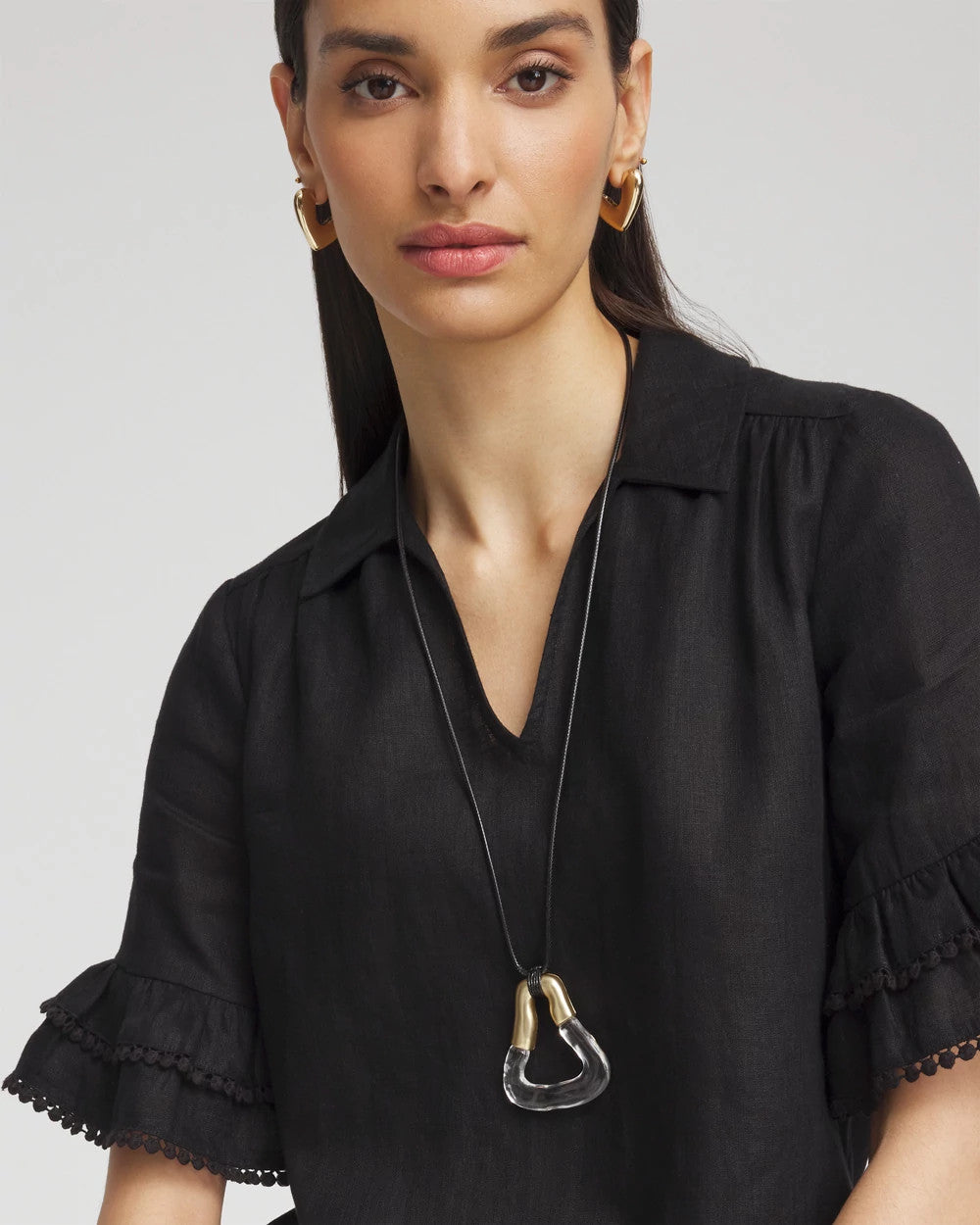 Chico's Jewelry Adjustable Lucite Pendant Necklace