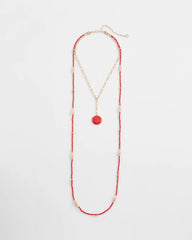 Chico's Jewelry Convertible Beaded Pendant Necklace