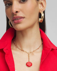 Chico's Jewelry Convertible Beaded Pendant Necklace