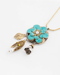 Chico's Jewelry Adjustable Flower Charm Pendant Necklace