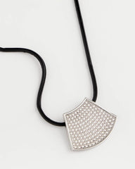 Chico's Jewelry Silver Glitz Pendant Necklace