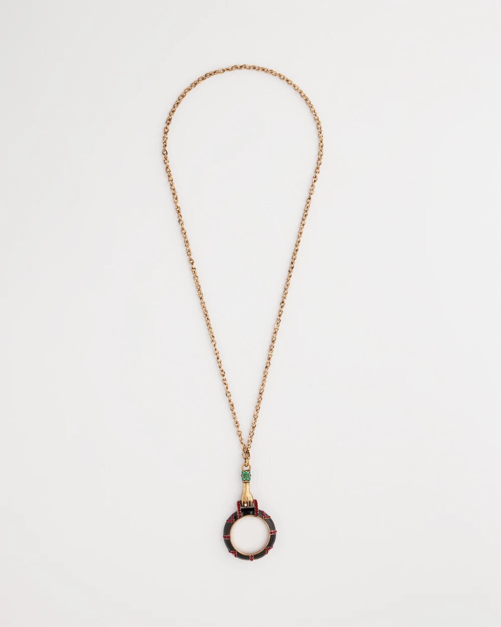 Chico's Jewelry Hand Monocle Pendant Necklace