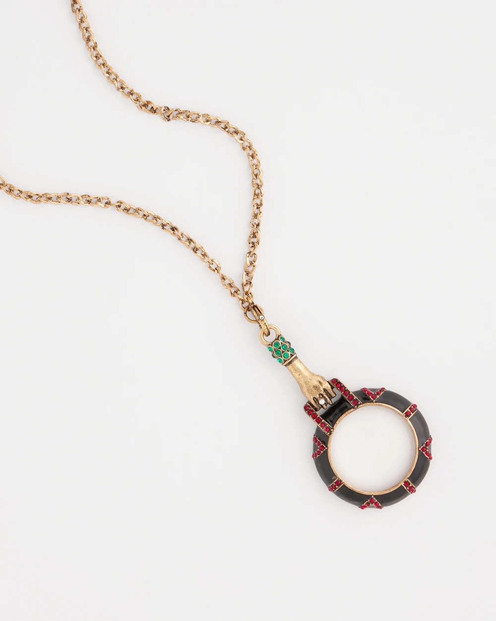 Chico's Jewelry Hand Monocle Pendant Necklace