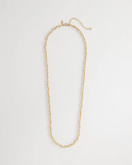 Chico's Jewelry Faux Pearl Single-Strand Link Chain Necklace