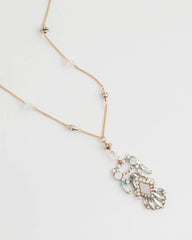 Chico's Jewelry Adjustable Opalescent Pendant Necklace