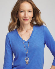 Chico's Jewelry Adjustable Opalescent Pendant Necklace