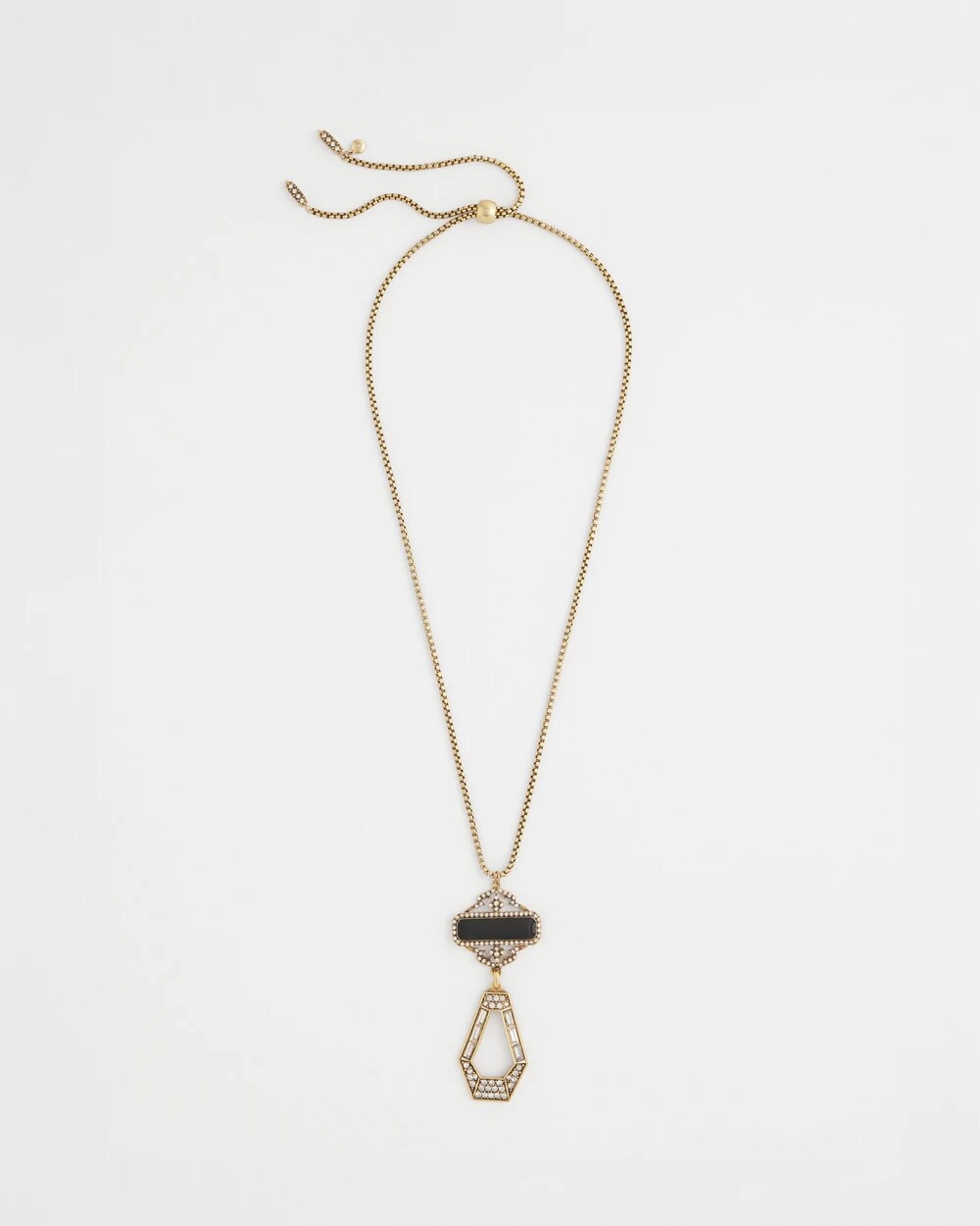 Chico's Jewelry Adjustable Amulet Pendant Necklace