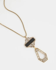 Chico's Jewelry Adjustable Amulet Pendant Necklace