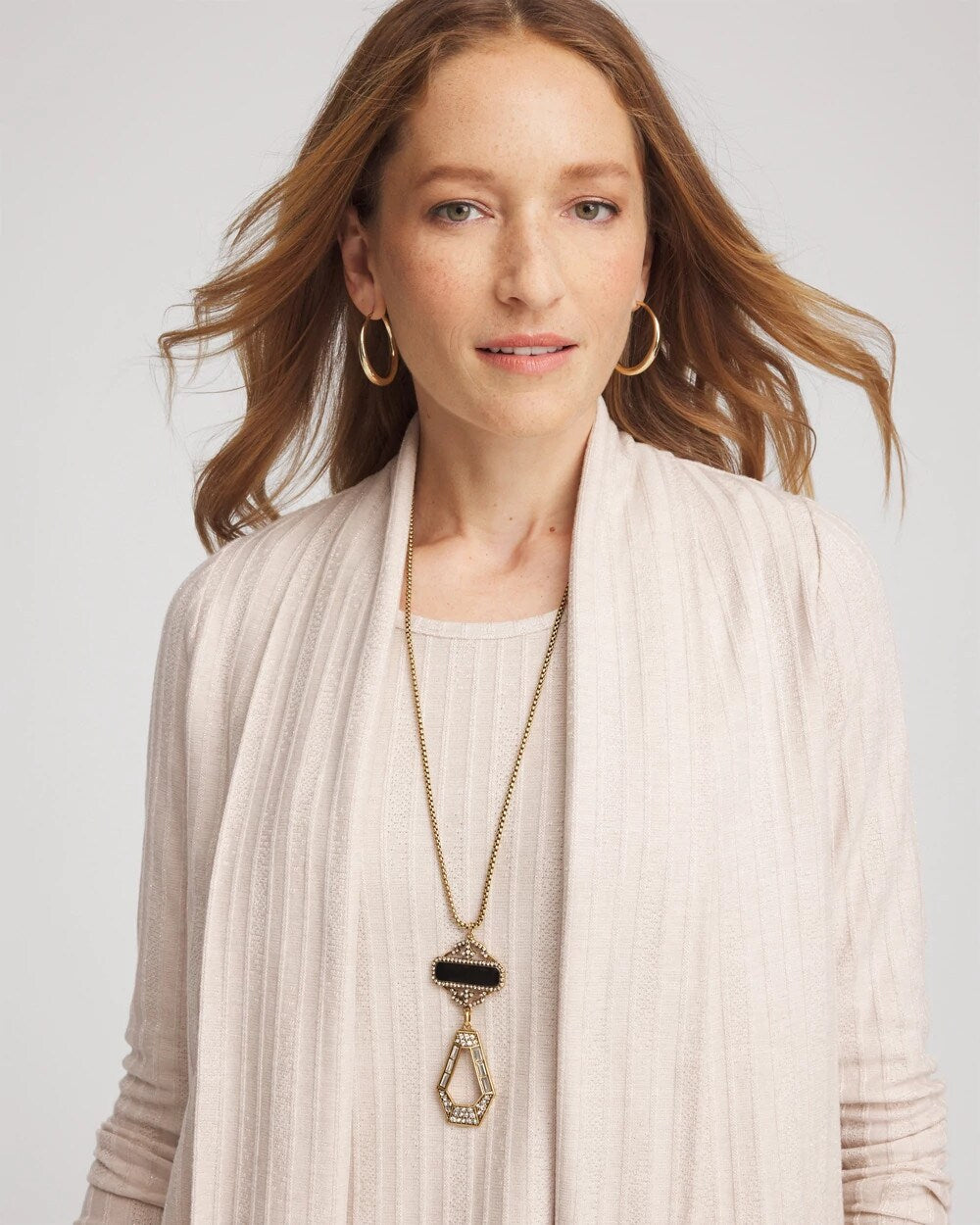 Chico's Jewelry Adjustable Amulet Pendant Necklace