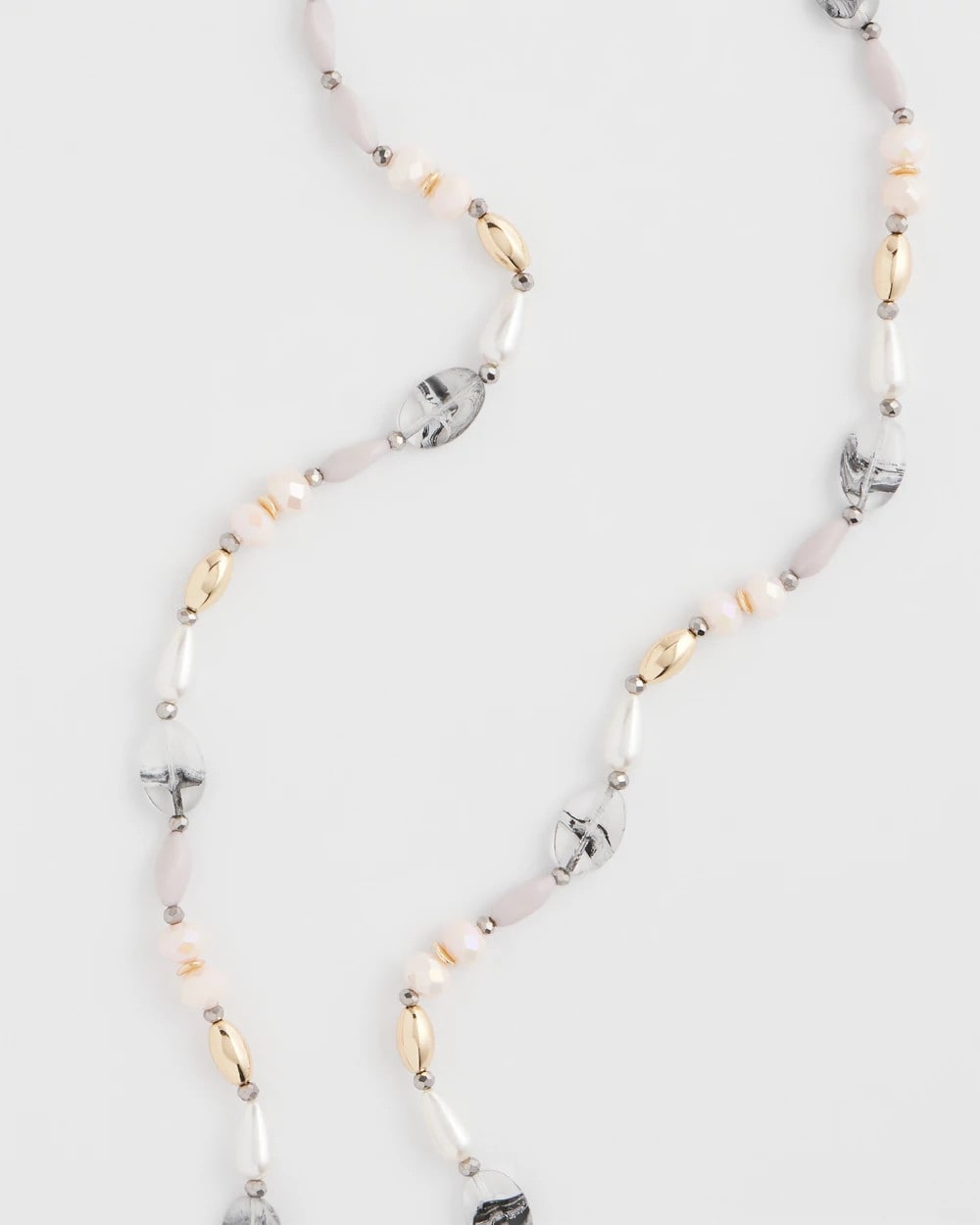 Chico's Jewelry Pink Art Deco Beaded Necklace