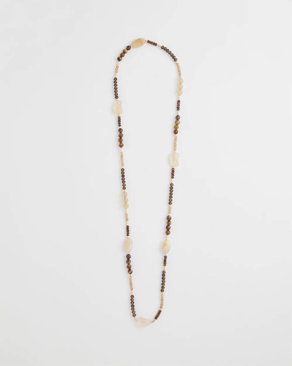 Chico's Jewelry Tiger's Eye Single-Strand Necklace