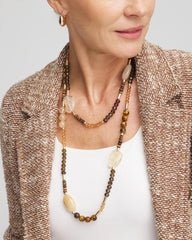 Chico's Jewelry Tiger's Eye Single-Strand Necklace