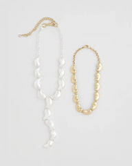 Chico's Jewelry Convertible Mixed-Metals Y-Necklace