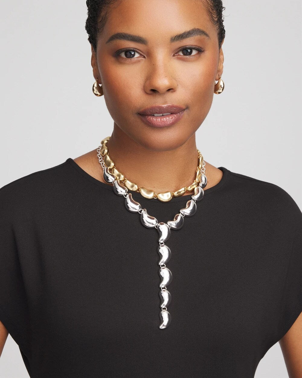 Chico's Jewelry Convertible Mixed-Metals Y-Necklace