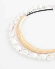 Chico's Jewelry Mixed-Metal Collar Necklace