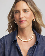 Chico's Jewelry Mixed-Metal Collar Necklace