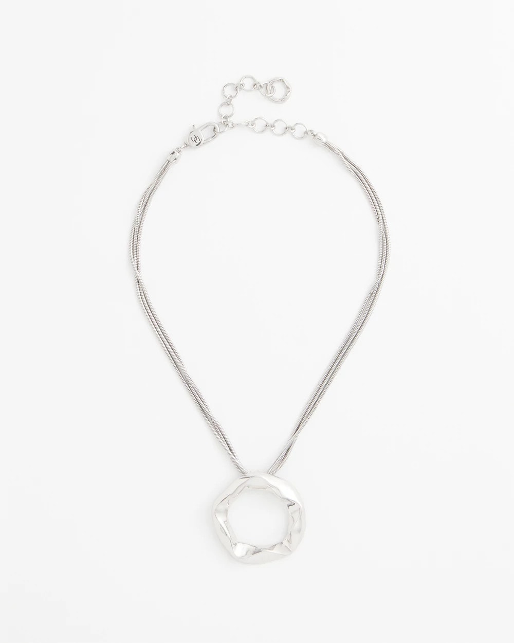 Chico's Jewelry Short Circle Pendant Necklace