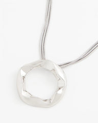 Chico's Jewelry Short Circle Pendant Necklace