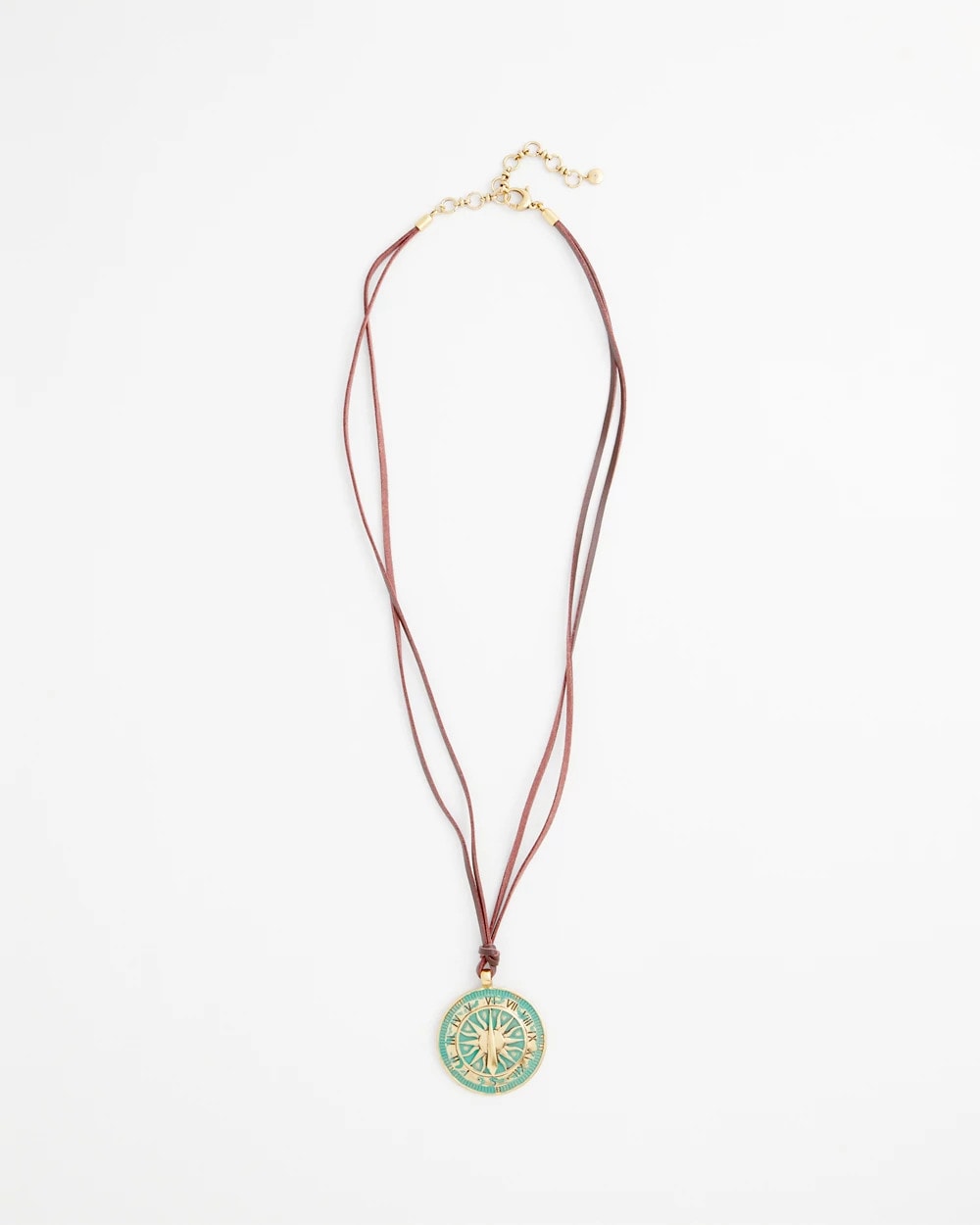 Chico's Jewelry Sundial Medallion Pendant