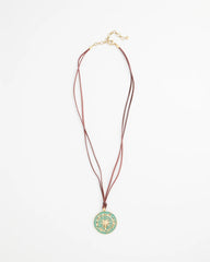 Chico's Jewelry Sundial Medallion Pendant