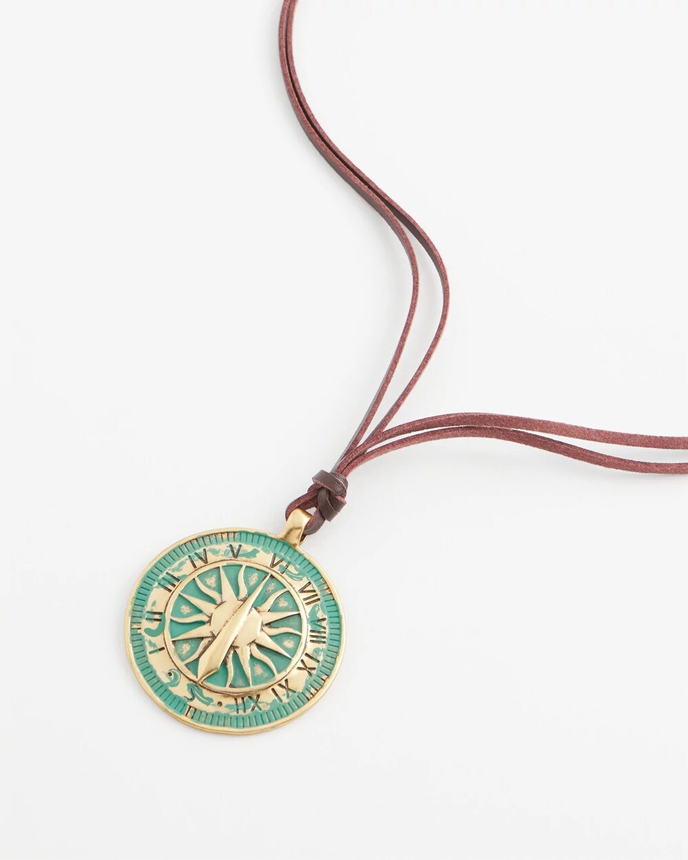 Chico's Jewelry Sundial Medallion Pendant