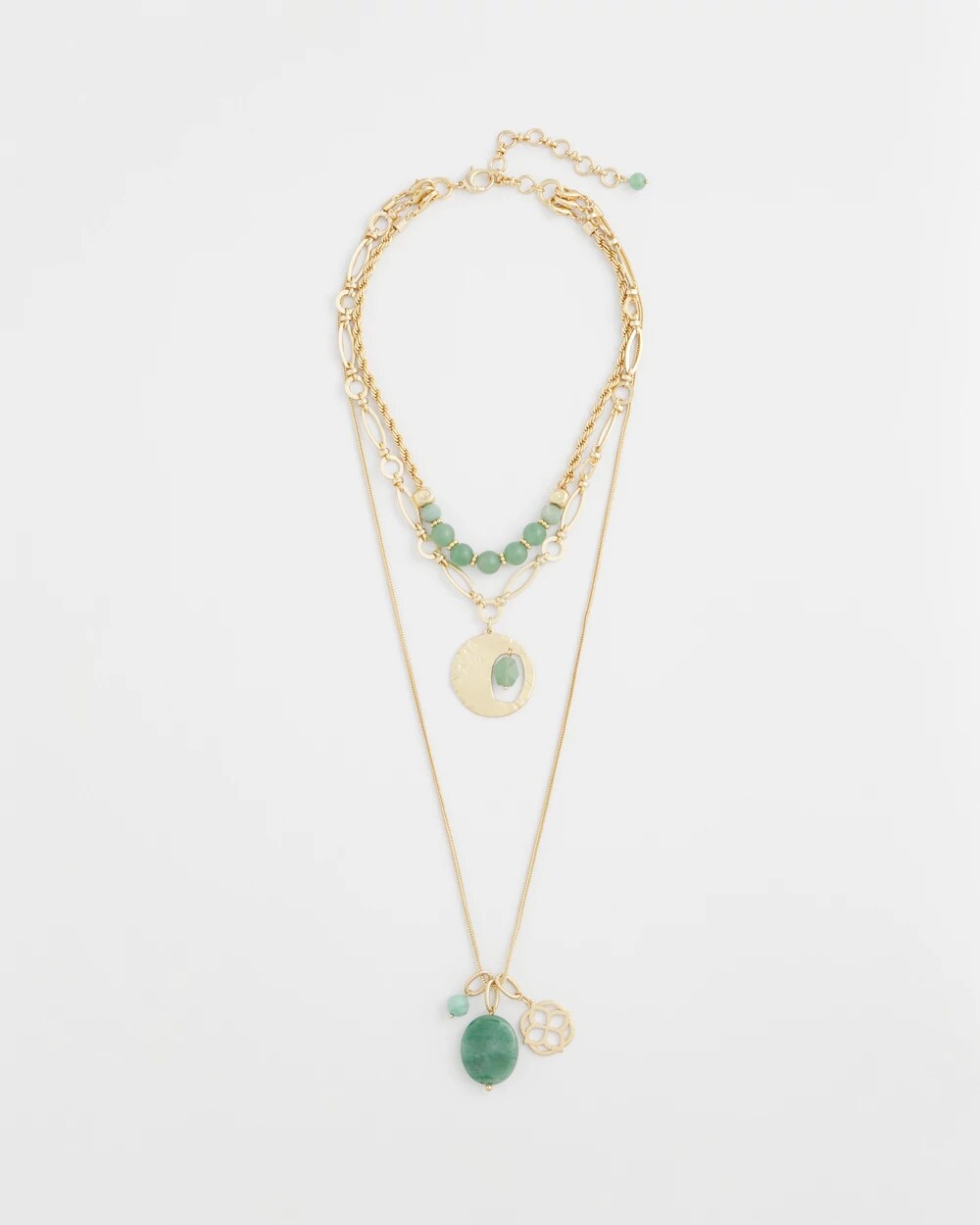 Chico's Jewelry Convertible Triple-Strand Pendant Necklace