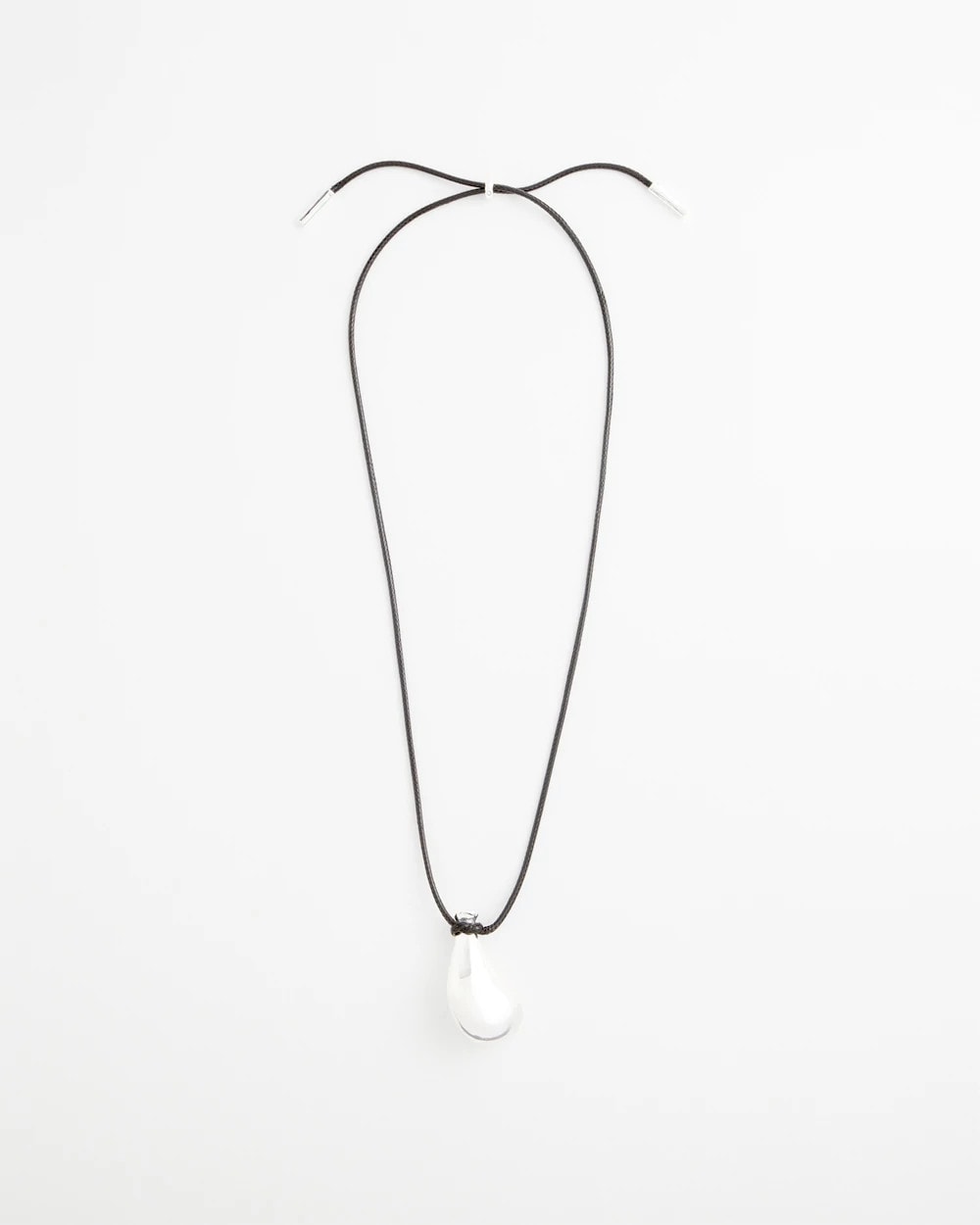 Chico's Jewelry Silvertone Adjustable Pendant Necklace