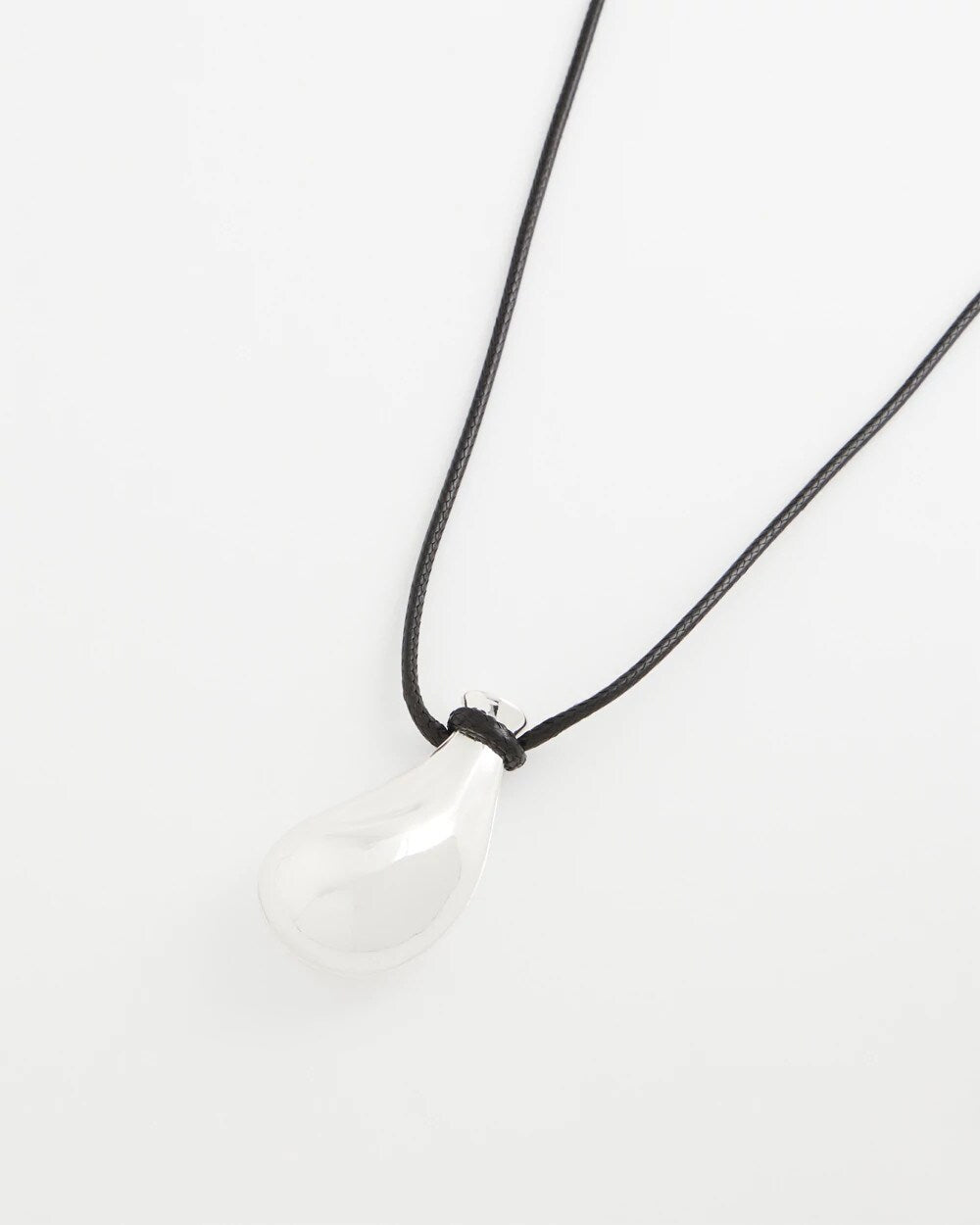 Chico's Jewelry Silvertone Adjustable Pendant Necklace