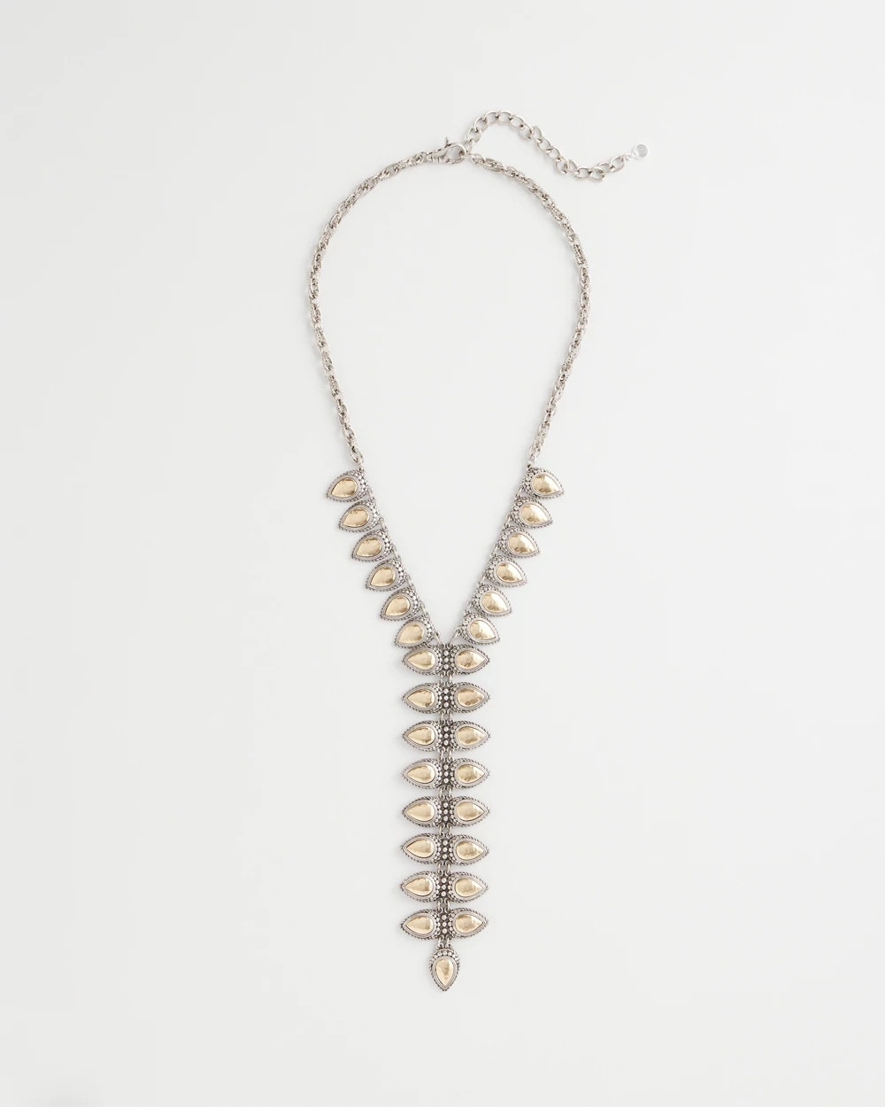 Chico's Jewelry Vertical Pear Shaped Y-Drop Necklace