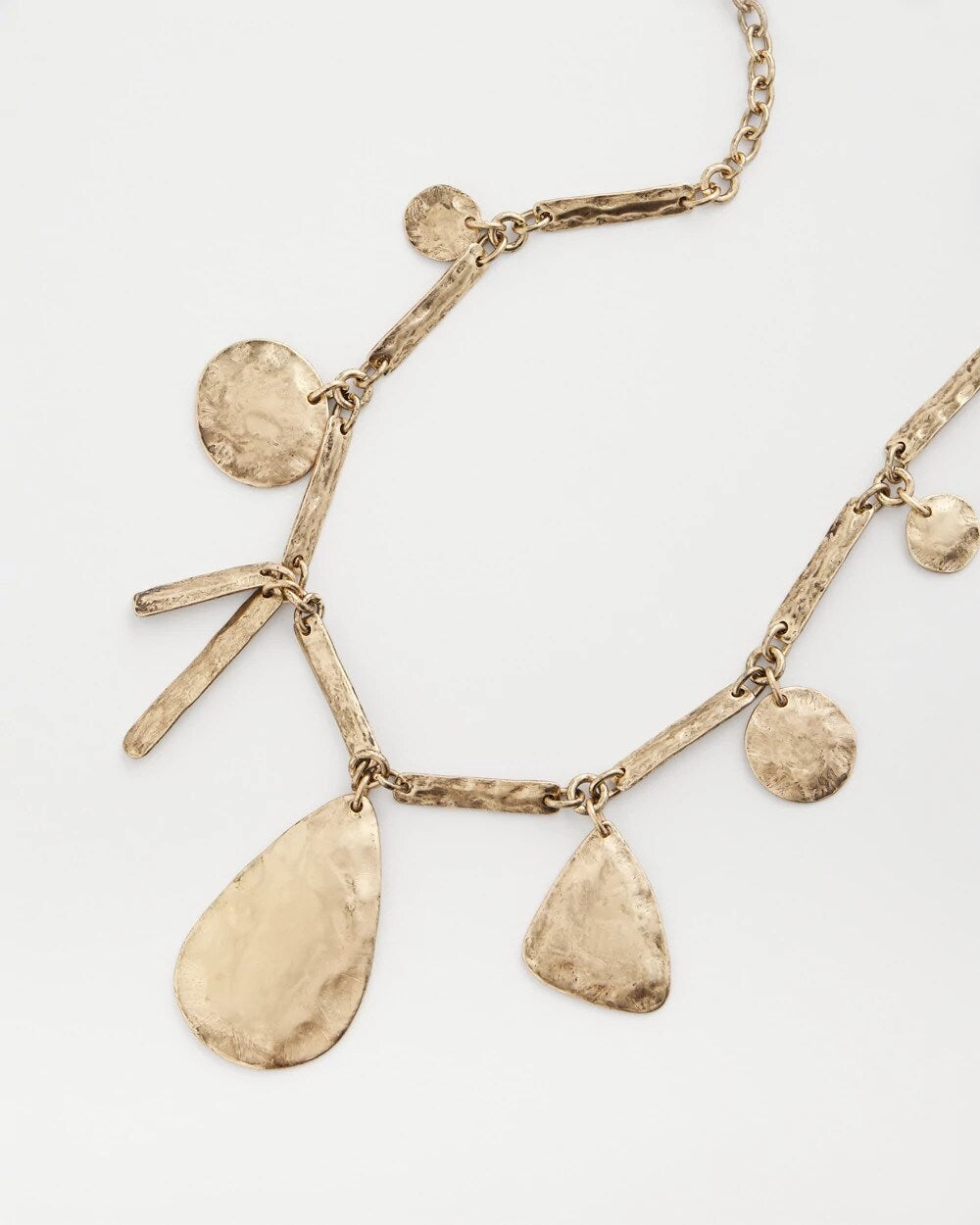Chico's Jewelry Ash Gold Collection Charm Necklace